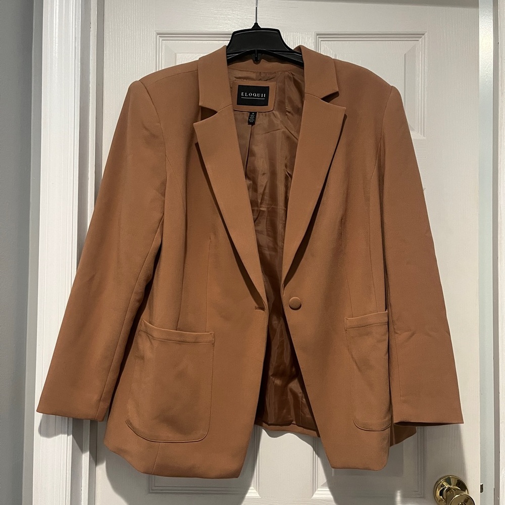 Eloquii Camel Blazer